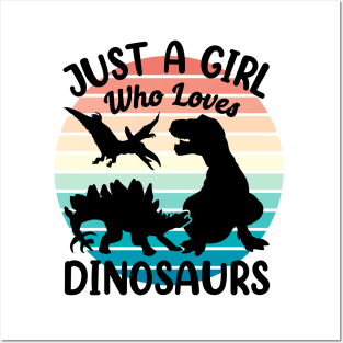 Just a girl who loves Dinosaurs 8 b Posters and Art